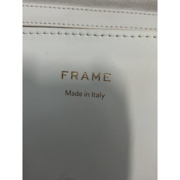 Frame 'Le Signature' White Canvas and Suede Leather Mini Bag - Picture 4 of 4